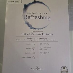 Tencel 5-Sided Mattress Protector - White Twin XL